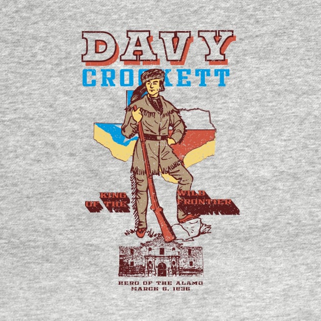 Davy Crockett Texas Alamo Cowboy Vintage Souvenir by bigraydesigns